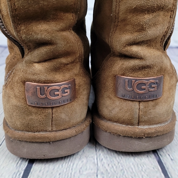 UGG | Mayfaire 5116 suede leather sheepskin sherpa lined side zip winter boots - Picture 7 of 13